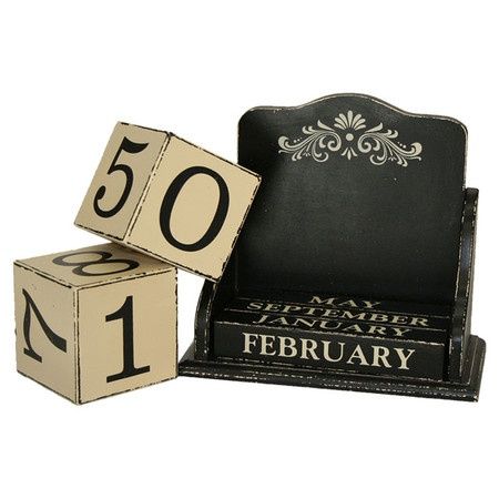 vintage calendar blocks